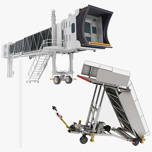 3D jet way air truck model