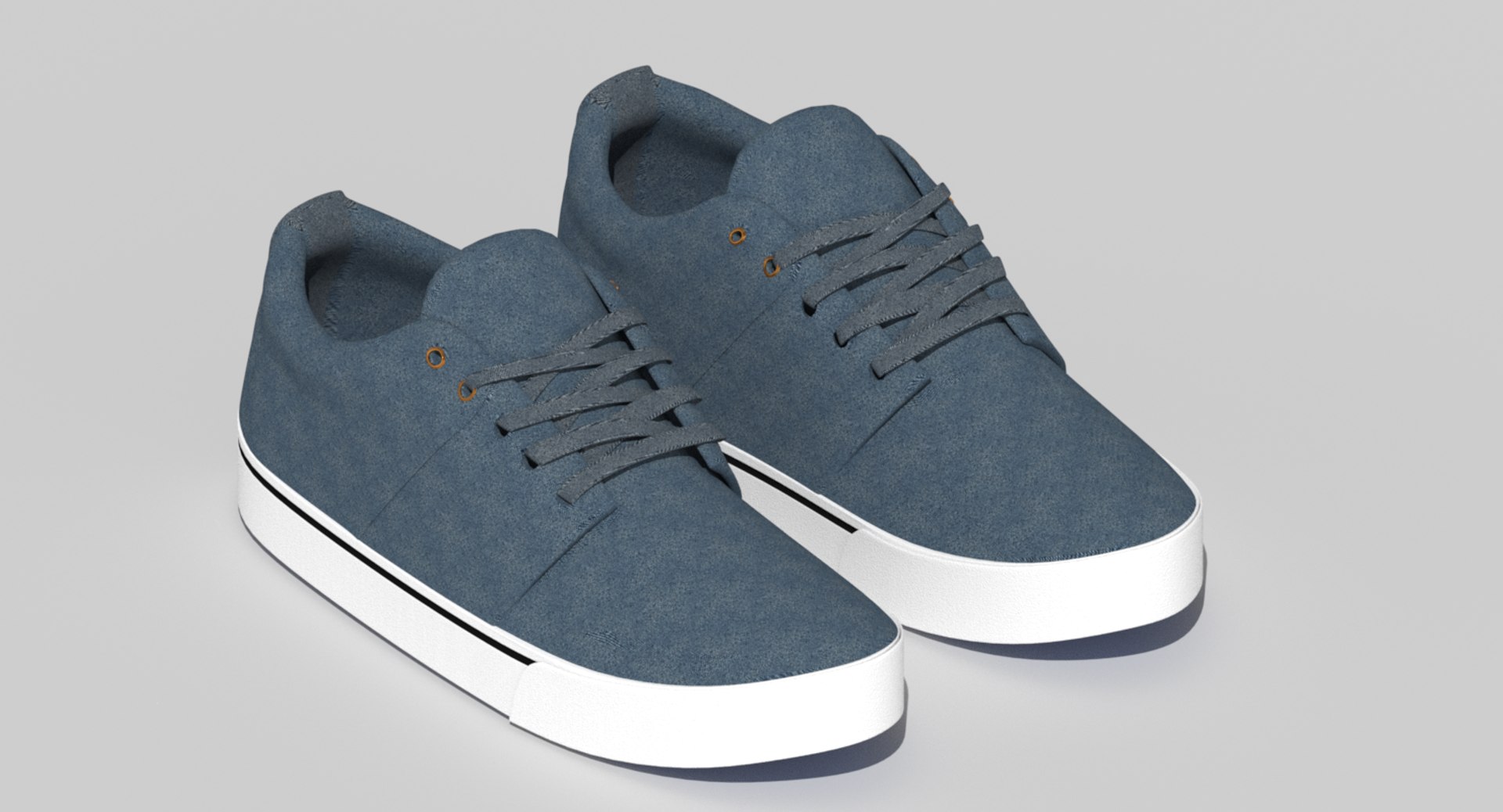 3d model of casual shoes