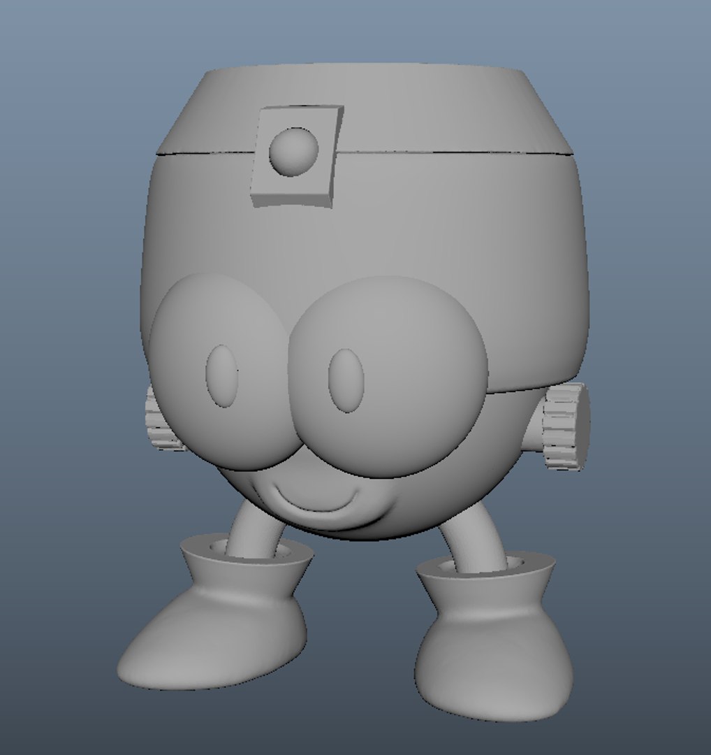 3D Eddie the robot container - TurboSquid 1752564
