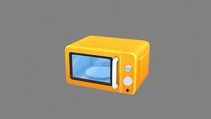 Cartoon microwave oven 3D