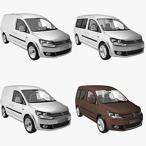 3d model vehicles caddy delivery van