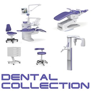 3d dental stomatologic equipment apparatus model