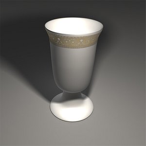 traditional jewish goblet 3d obj