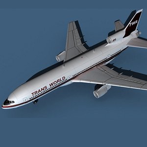 3D Lockheed L-1011-50 Trans World 2