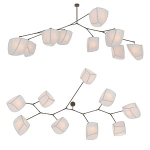 chandelier cassiopeia bamboo 9 3D model