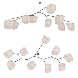 andrea claire studio Cassiopeia 9  Bamboo chandelier