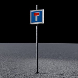 3D model traffic sign