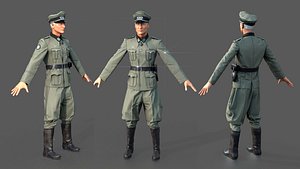 wehrmacht officer 3D model