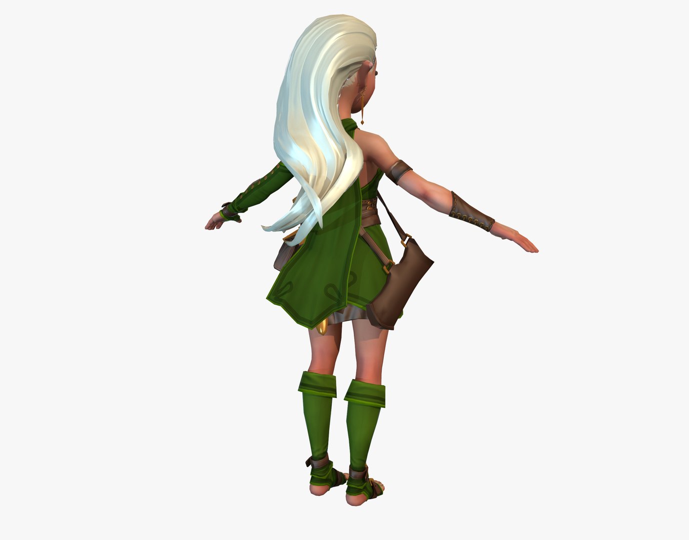 Cartoon Elf Ranger 3d Max