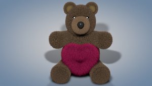 hair fur 3D model