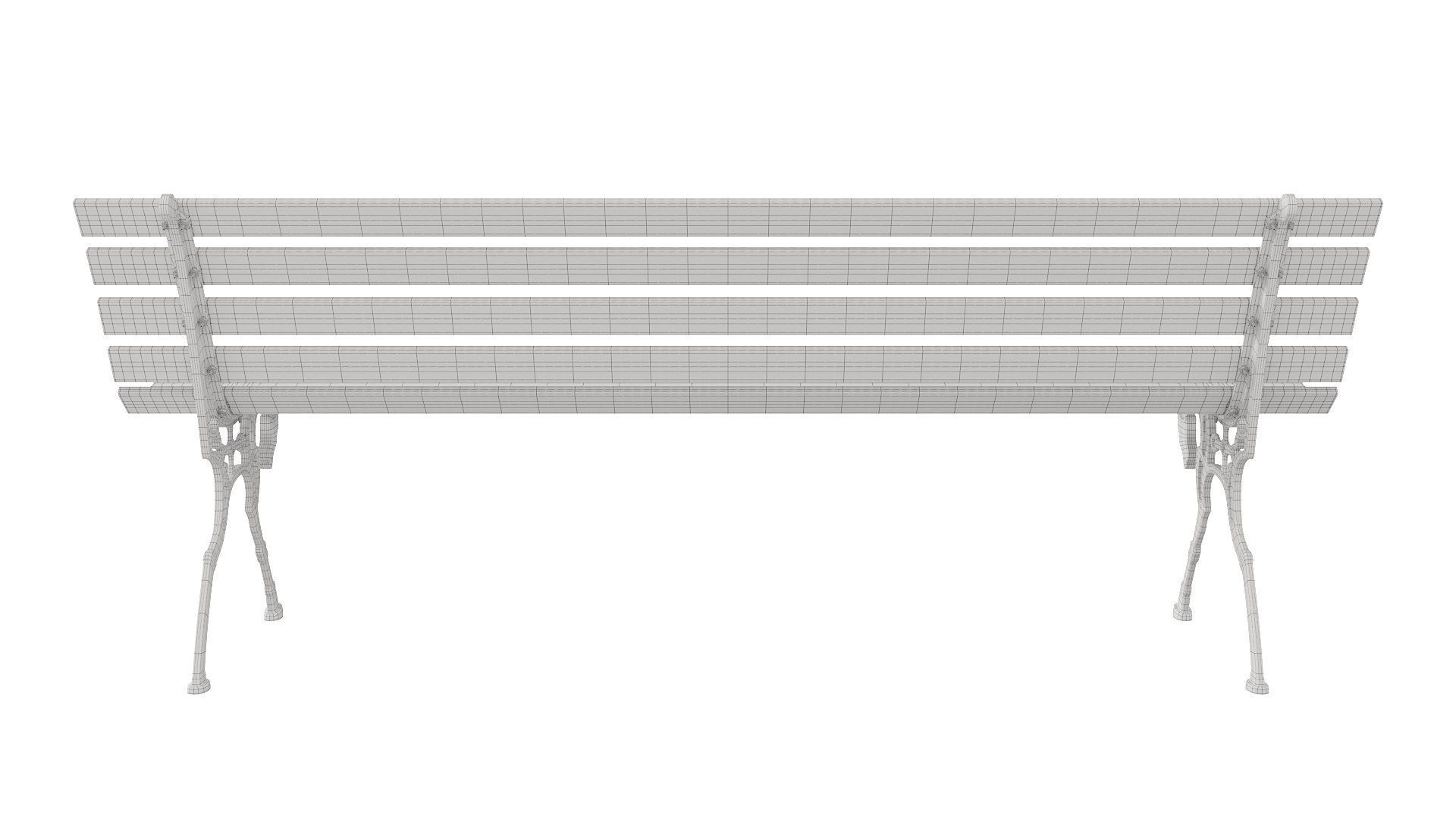 Bench Model - TurboSquid 2187370