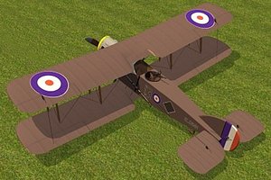 bristol f2b fighter 3d max