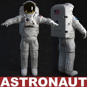 astronaut t-pose 3d model