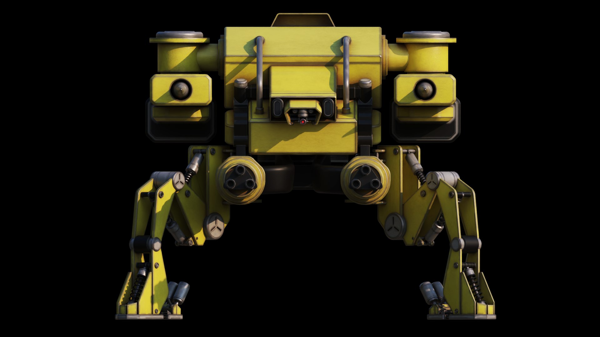 3D Attack Mecha Quadpod - TurboSquid 1993489