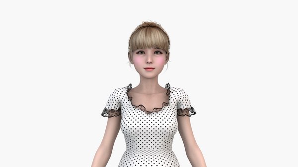 Girl V2 3d Model Turbosquid 1860603