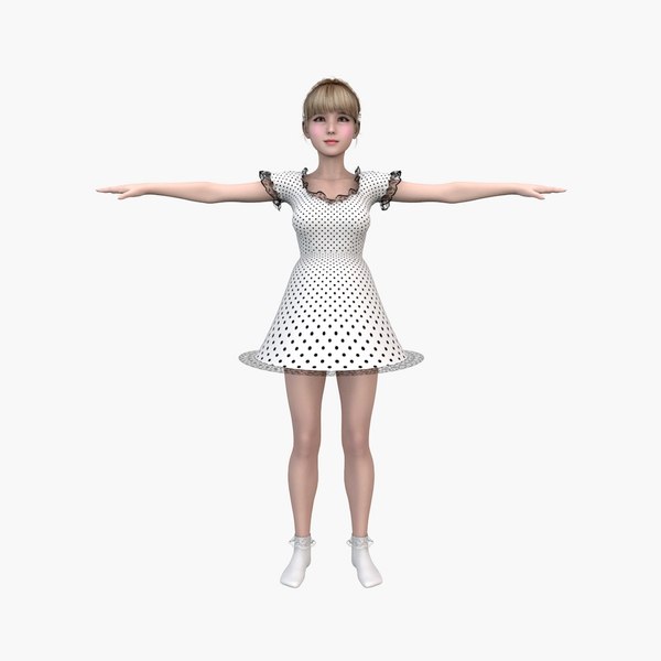 Girl V2 3D model