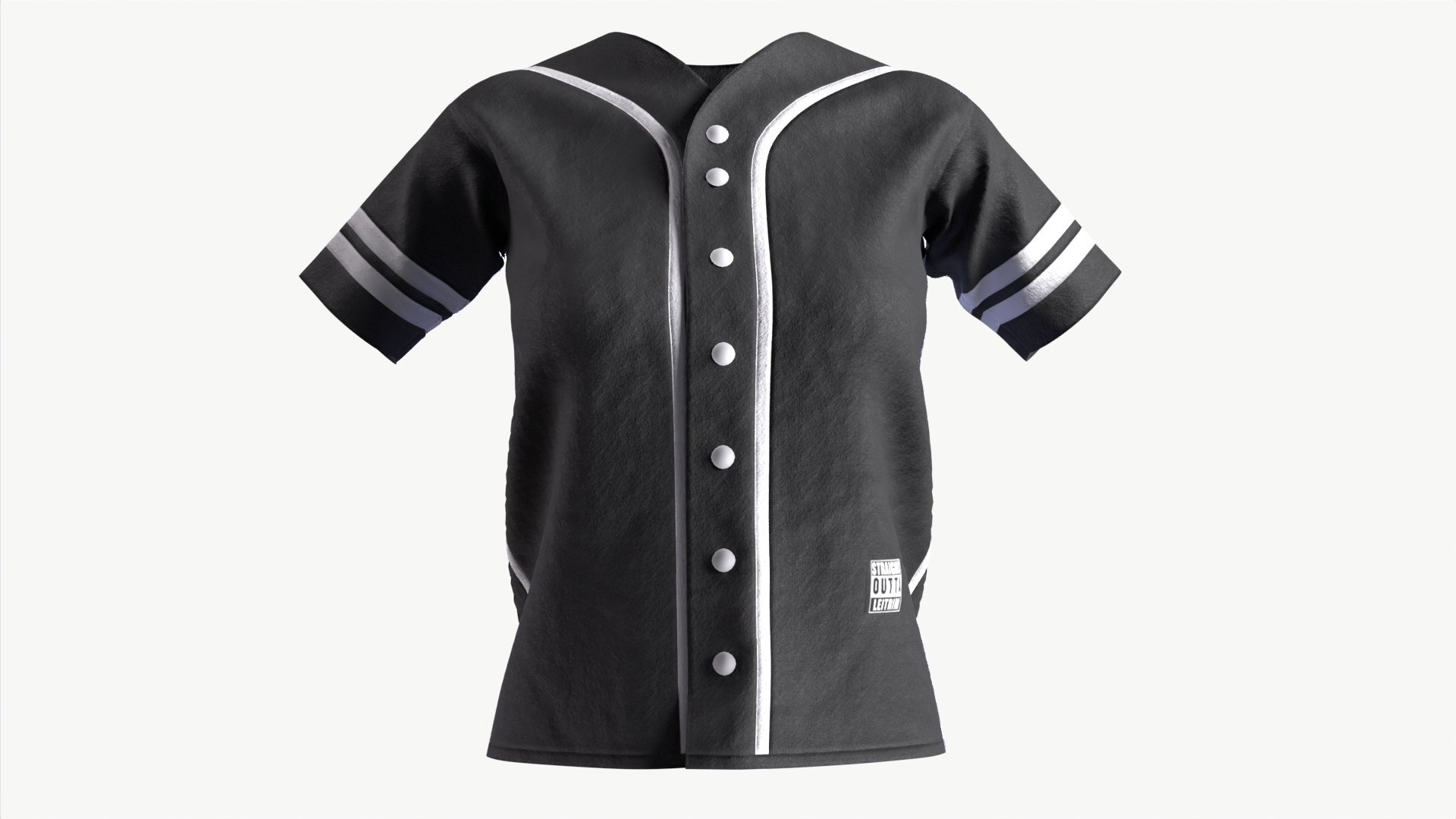 Baseball halfsleeve tshirt female version 3D model TurboSquid 2073322