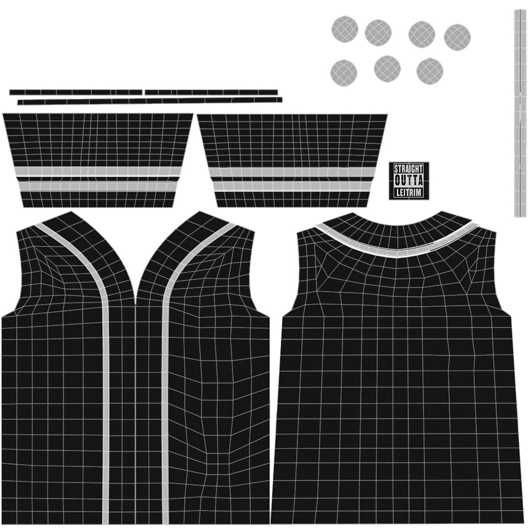 Baseball halfsleeve tshirt female version 3D model TurboSquid 2073322