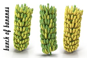 banana bunch banan 3d model