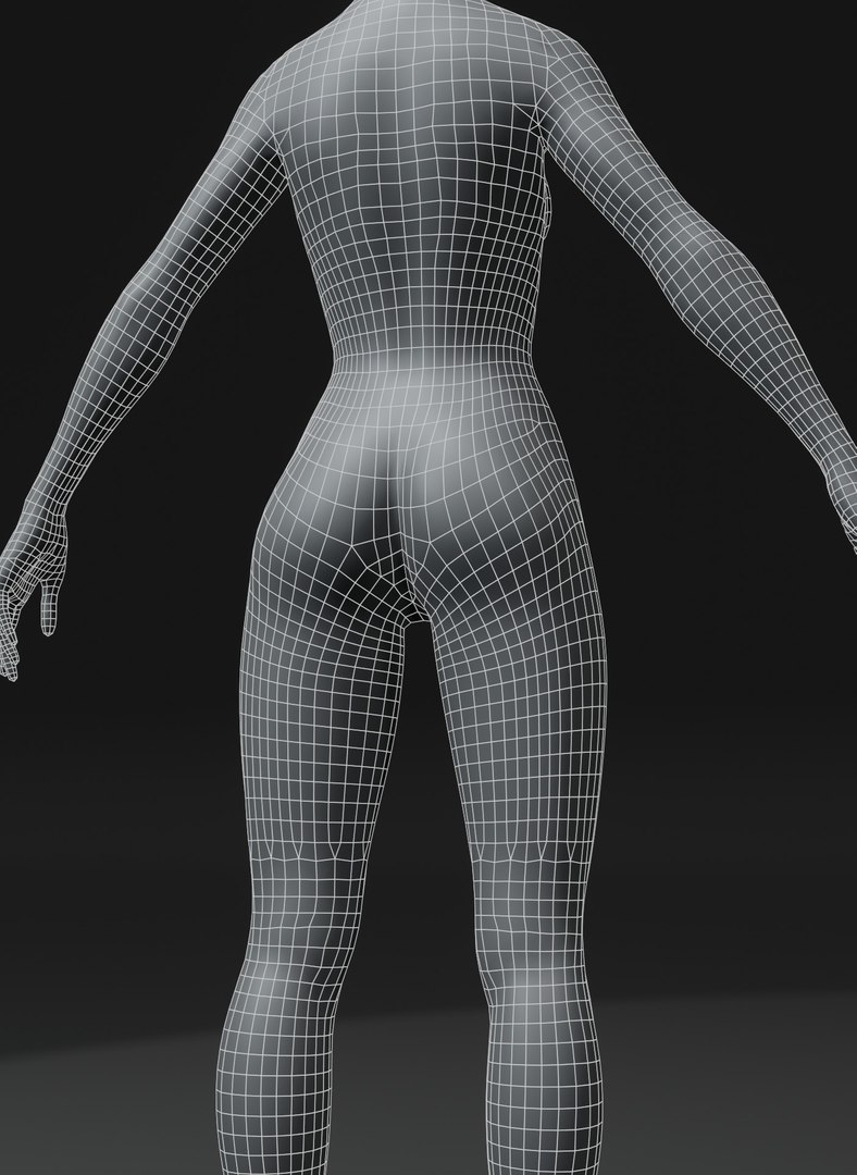 Base Mesh Female 3D Model - TurboSquid 1677335