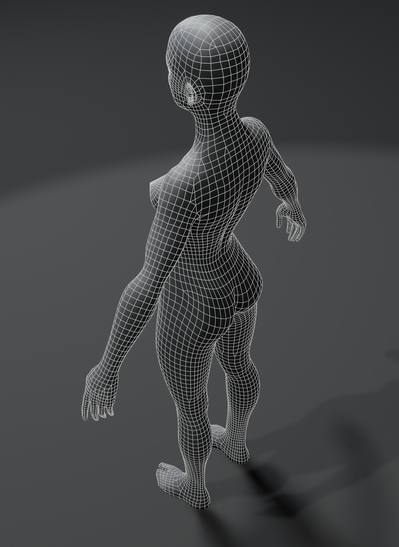 Base mesh female 3D model - TurboSquid 1677335