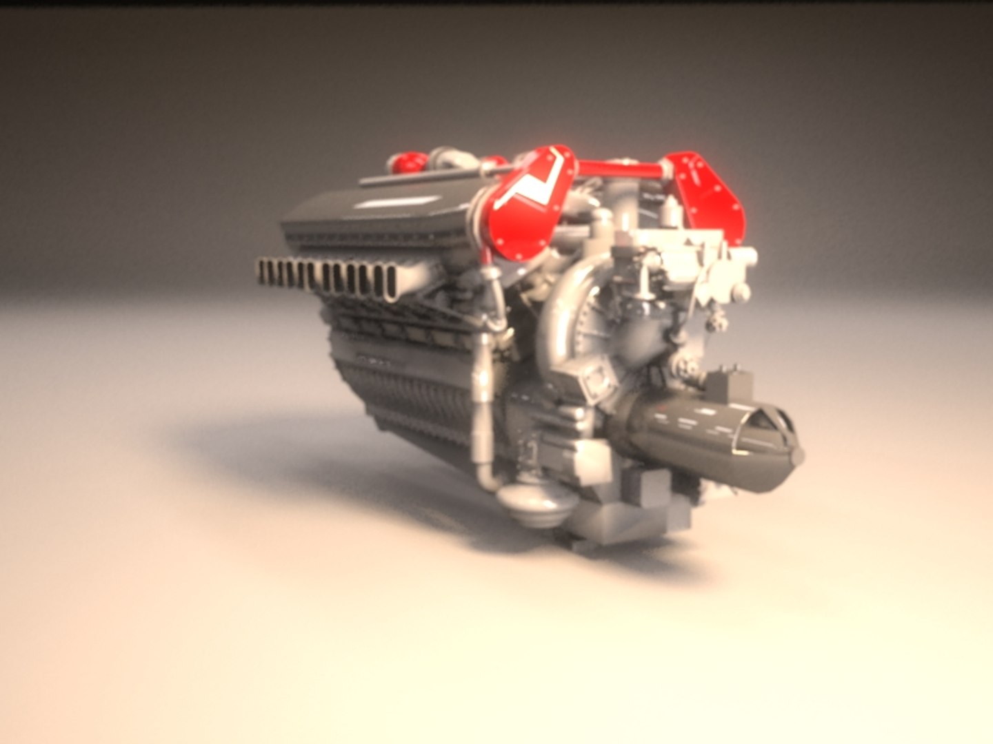 Car Engine 3d Model