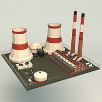Low Poly Power Plant