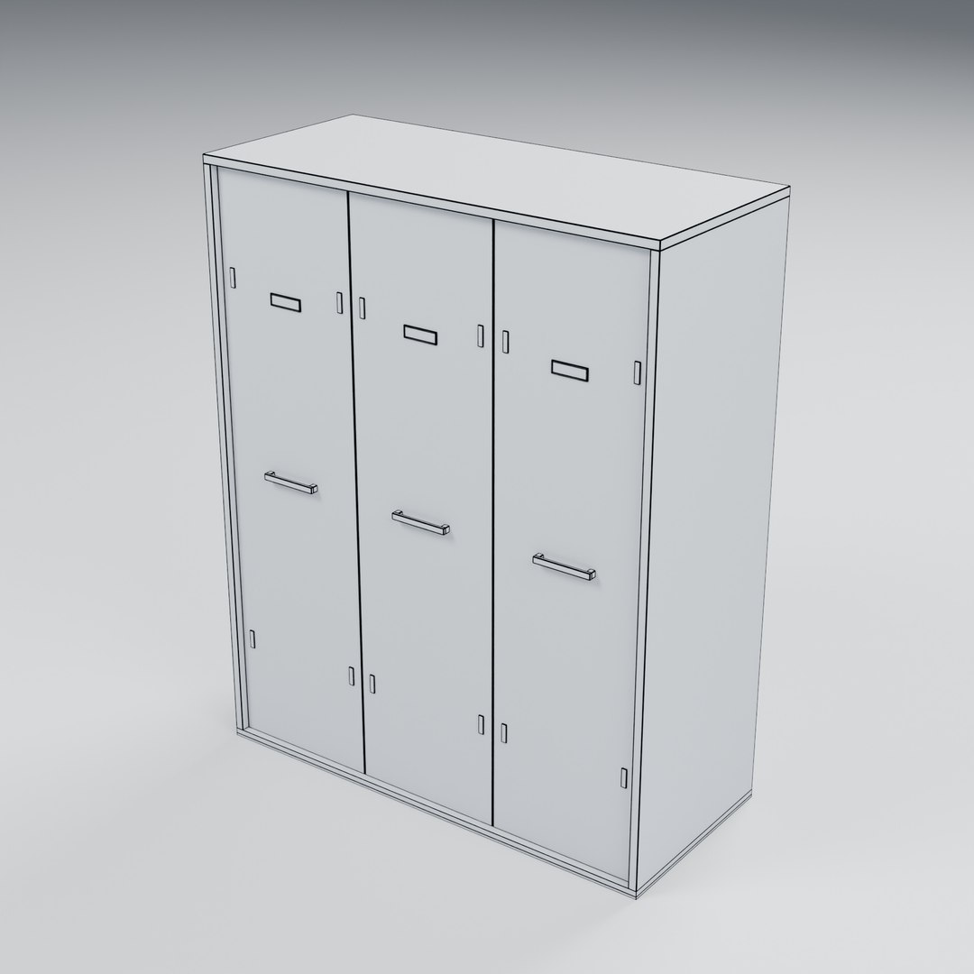 Painted Steel Storage Locker Bank - 1440 x 625 x 1800 mm 3D model https://p.turbosquid.com/ts-thumb/3l/fc0Y1e/rh/06_wireframe/jpg/1788951340/1920x1080/fit_q87/0467487235e5aa9a47db1d2773aa7237dfc23252/06_wireframe.jpg