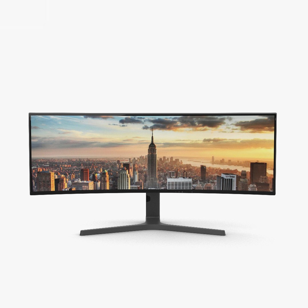 3D Generic Curved Monitor - TurboSquid 1594076