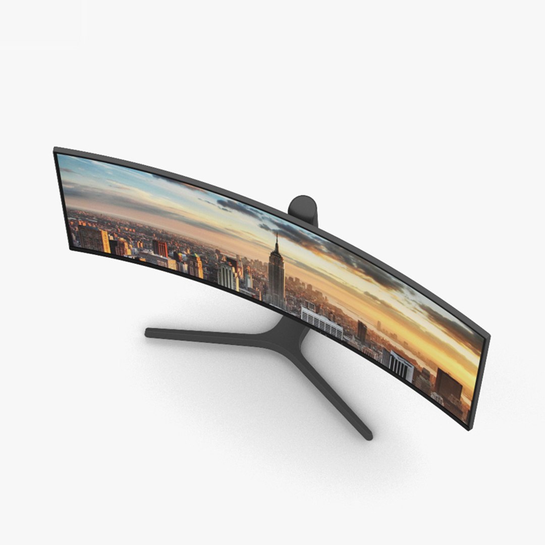 3D Generic Curved Monitor - TurboSquid 1594076