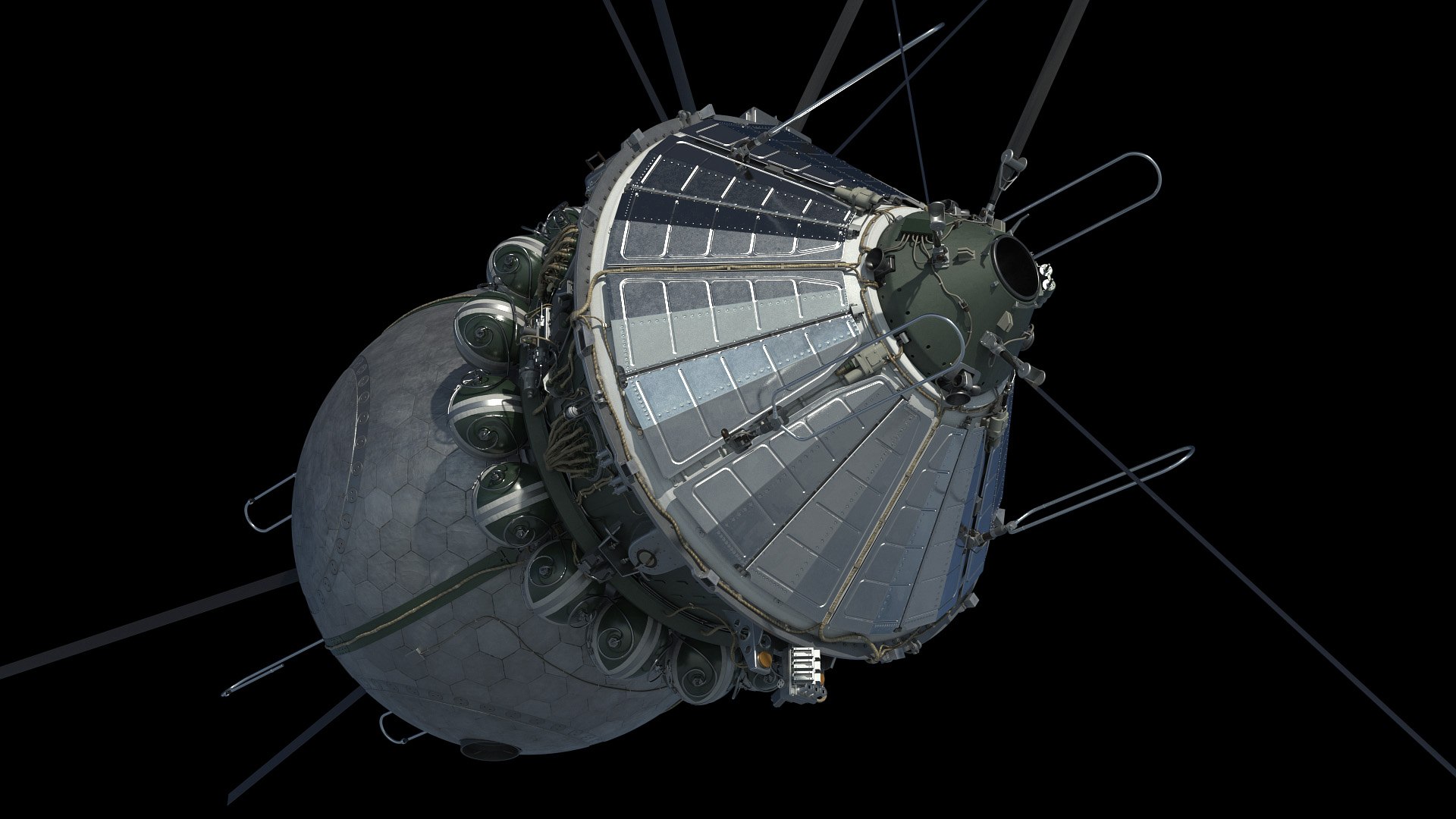 Spacecraft Vostok 1 3D Model - TurboSquid 1618130