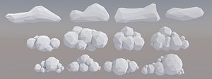 12 vr clouds polys 3D