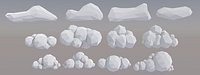 12 VR and Low Poly Clouds