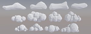 12 VR and Low Poly Clouds