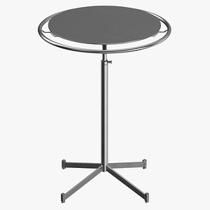 3D model Clothing Circular Rack Solid Top Black and White