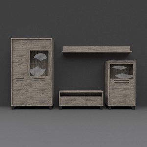 3d cabinet pbr details model