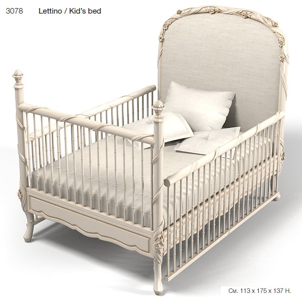 pali baby bed 3d max