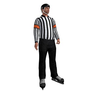 Hockey Referee LOD2 Rigged