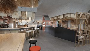3D Coffee Restaurant model
