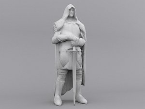 Warrior Statue Lowpoly