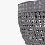 Sherle Wagner Round Crystal Beaded Light