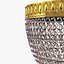 Sherle Wagner Round Crystal Beaded Light