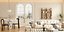 French Cream Living and Dining Room