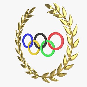 olympic games rings 3D model