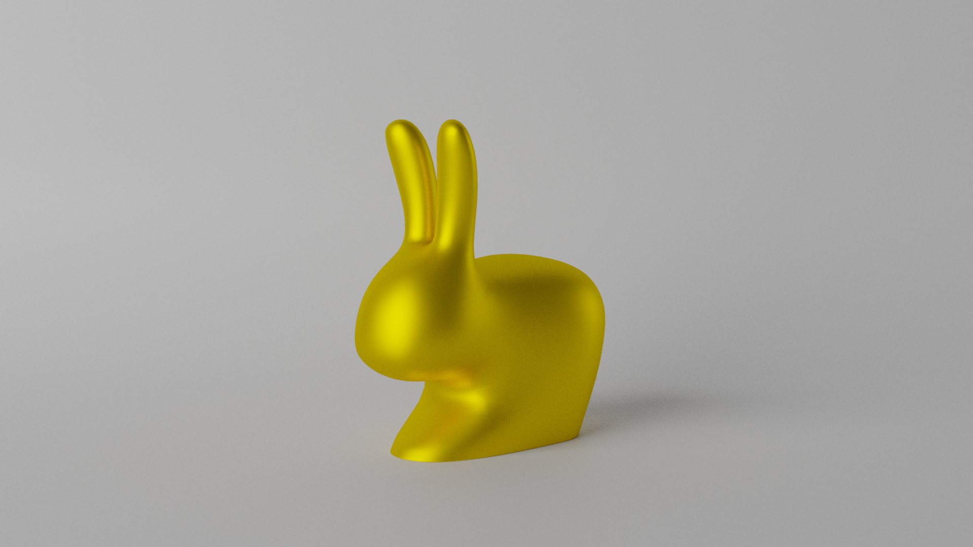 3D Gold Rabbit Decor Model - TurboSquid 1916978