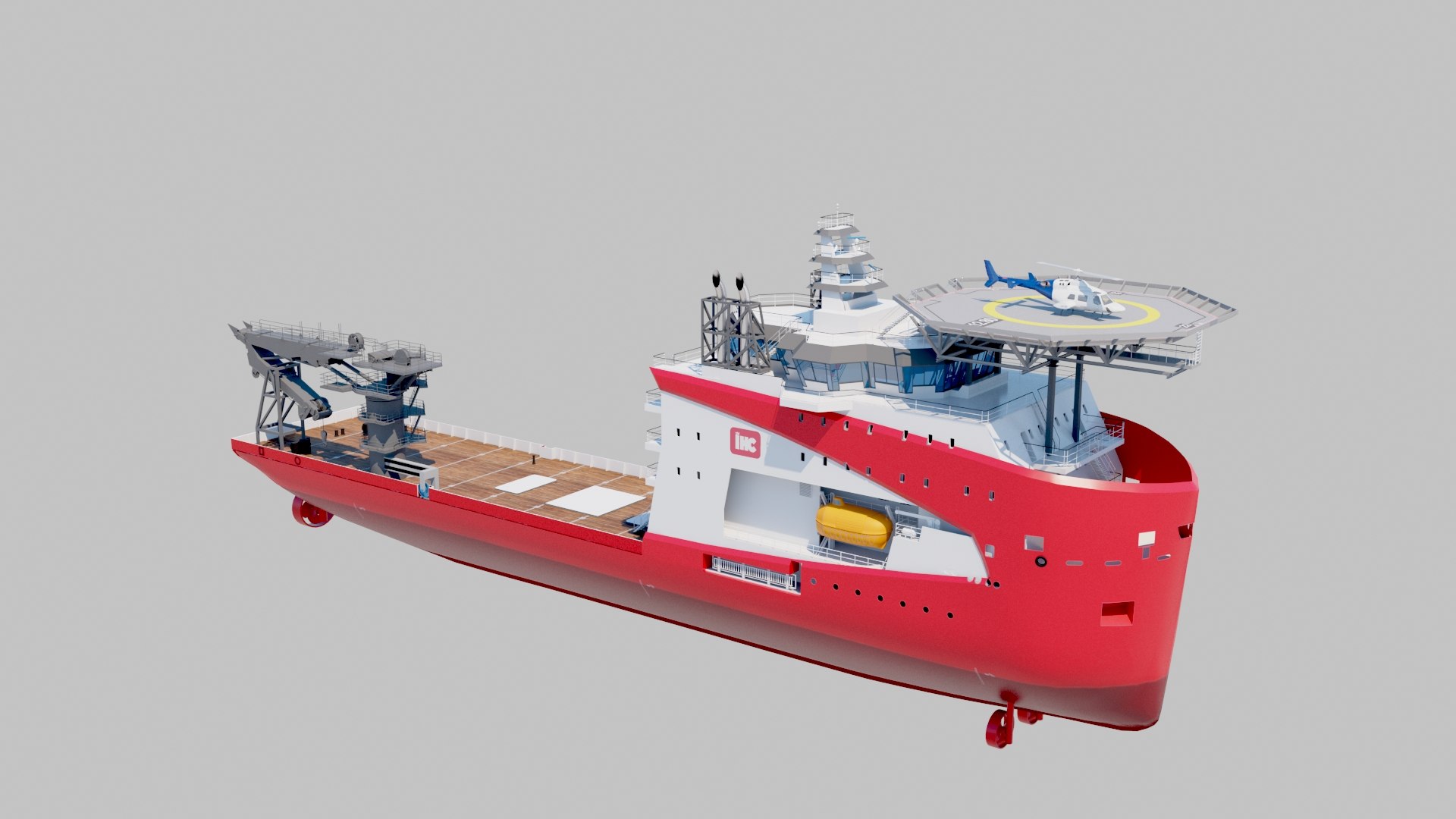 3D Model Ihc Offshore Support Vessel - TurboSquid 1472709