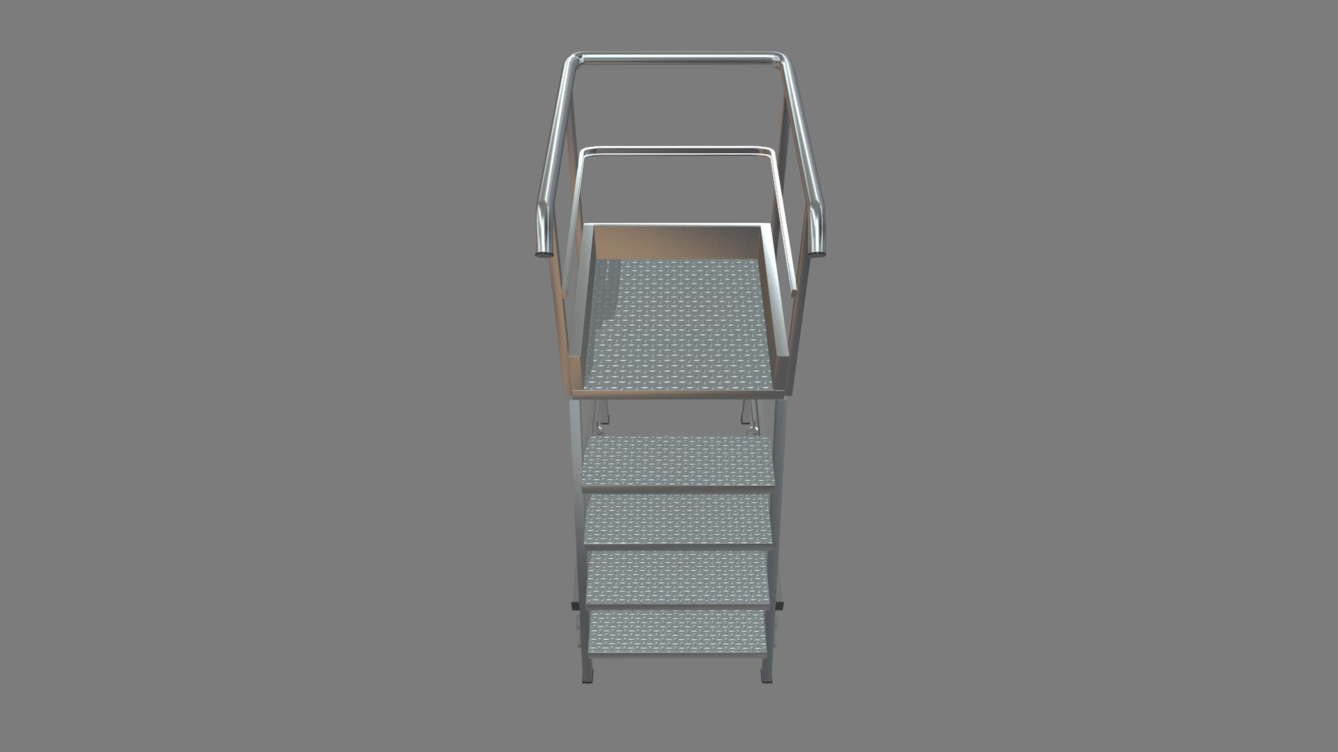3D Model Industrial Warehouse Stair - TurboSquid 2315808