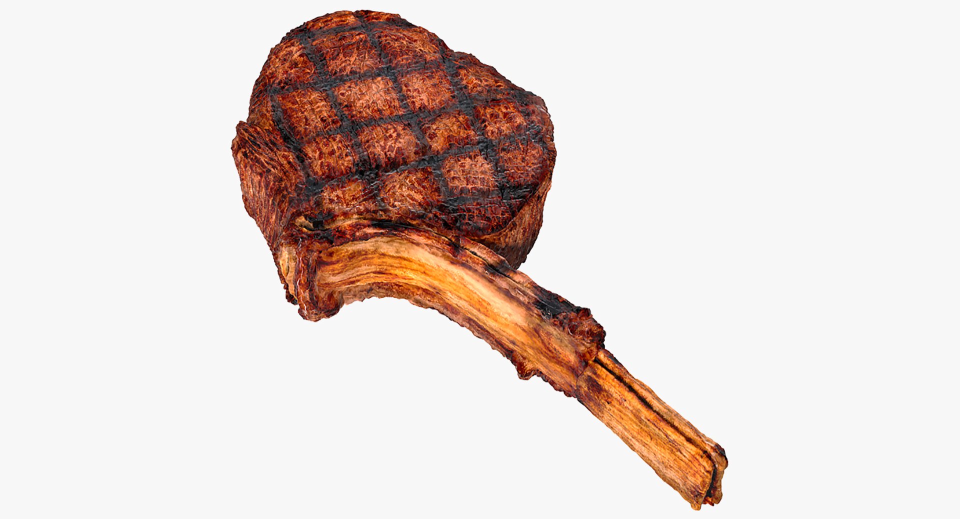 Grilled Tomahawk Steak 3D Model 3D model preview