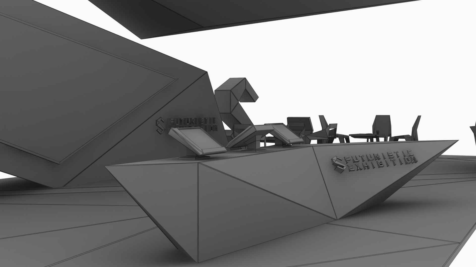 3D model Futuristic Exhibition Stand Collection 8 https://p.turbosquid.com/ts-thumb/3m/dXx1Ia/dh/futuristicexhibitionstand1312/jpg/1653738186/1920x1080/fit_q87/fdc3f6fb718e2602ed2ebfd7f6f32cd21c976957/futuristicexhibitionstand1312.jpg