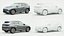 3D model 18 SUVs and VANs